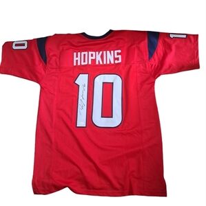 D'Andre HOPKINS #10 Signed JERSEY NFL Cardinals red white James Spence Mens XL